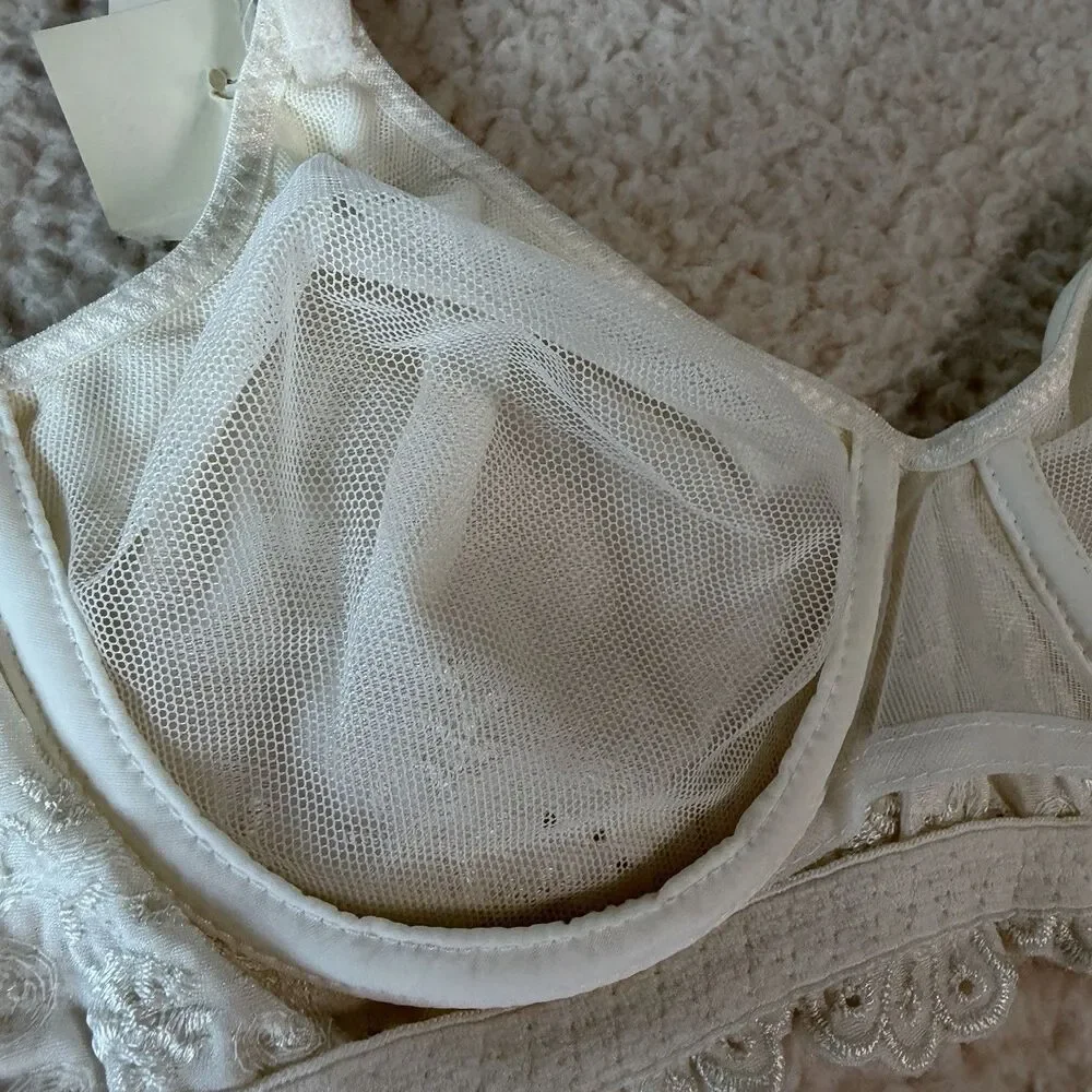 Olga New Simply Perfect Satin Nylon UnderWire Bra Women's  33042 Sz 36A Vintage